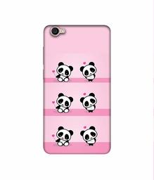 Amazon Brand - Solimo Designer Panda Pattern 3D Printed Hard Back Case Mobile Cover for Vivo Y55L