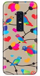 Amazon Brand - Solimo Designer Birds Patterns Design 3D Printed Hard Back Case Mobile Cover for Vivo V17 Pro