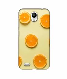 Amazon Brand - Solimo Designer Orange Texture 3D Printed Hard Back Case Mobile Cover for Vivo Y21L