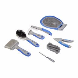 AmazonBasics 8 in 1 Pet Grooming Set, Blue