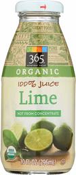 365 Everyday Value, Organic 100% Juice Not From Concentrate, Lime, 10 fl oz