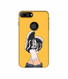 Amazon Brand - Solimo Designer Boy Shoes Pattern 3D Printed Hard Back Case Mobile Cover for Apple iPhone 7 Plus (Logo Cut)