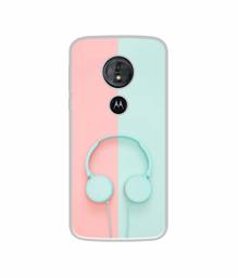 Amazon Brand - Solimo Designer Head Phone UV Printed Soft Back Case Mobile Cover for Motorola Moto G6 Play/Motorola Moto E5