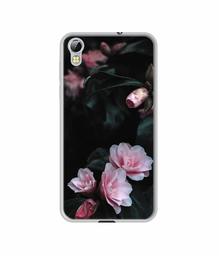 Amazon Brand - Solimo Designer Dark Flowers Photography UV Printed Soft Back Case Mobile Cover for Techno i3