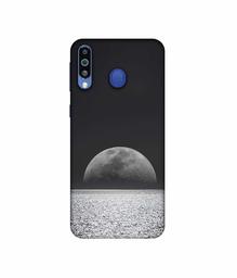 Amazon Brand - Solimo Designer Half Moon View 3D Printed Hard Back Case Mobile Cover for Samsung Galaxy M21