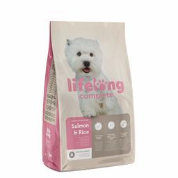 Lifelong Complete Alimento Secco Completo per Cani Adulti (Razze di Piccola Taglia) con Salmone e Riso - 10 kg