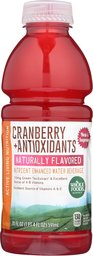 Whole Foods Market, Nutrient Enhanced Water Beverage, Cranberry + Antioxidants, 20 fl oz