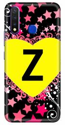 Amazon Brand - Solimo Designer Heart Pattern Alphabet-Z 3D Printed Hard Back Case Mobile Cover for Vivo Y19 / Vivo U20