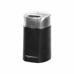 AmazonBasics Electric Coffee Bean Grinder, Black (Renewed)