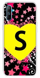 Amazon Brand - Solimo Designer Multicolor Heart Pattern Alphabet-S Printed Soft Back Case Mobile Cover for Realme C3