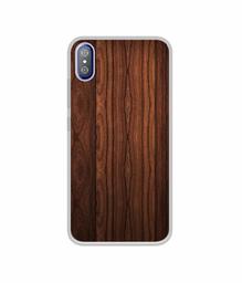 Amazon Brand - Solimo Designer Wooden Texture UV Printed Soft Back Case Mobile Cover for i Kall K8