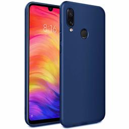 Amazon Brand - Solimo Mobile Cover (Hard Back & Slim) for Mi Redmi Note 7 Pro (Marine Blue)