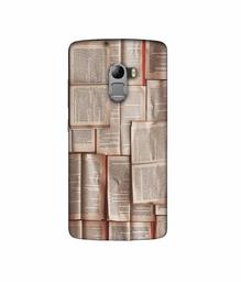 Amazon Brand - Solimo Designer Books Texture 3D Printed Hard Back Case Mobile Cover for Lenovo K4 Note