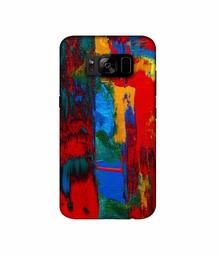 Amazon Brand - Solimo Designer Multiolor Brush Texture on Wall 3D Printed Hard Back Case Mobile Cover for Samsung Galaxy S8 Plus