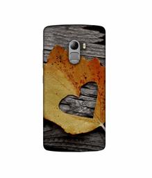 Amazon Brand - Solimo Designer Leaf with Heart Cut 3D Printed Hard Back Case Mobile Cover for Lenovo K4 Note