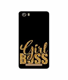 Amazon Brand - Solimo Designer Sparkle Girl Boss 3D Printed Hard Back Case Mobile Cover for Gionee Marathon M5 lite