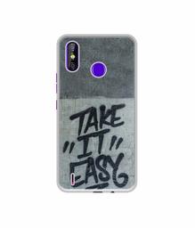 Amazon Brand - Solimo Designer Take It Easy UV Printed Soft Back Case Mobile Cover for Tecno Spark 4 Air