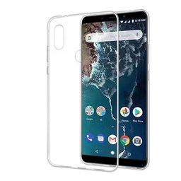 Amazon Brand - Solimo Mobile Cover (Soft & Flexible Back case) for Mi A2 (Transparent)