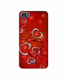 Amazon Brand - Solimo Designer Hearts 3D Printed Hard Back Case Mobile Cover for Mi Redmi 6A