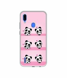 Amazon Brand - Solimo Designer Panda Pattern UV Printed Soft Back Case Mobile Cover for Lava Z93