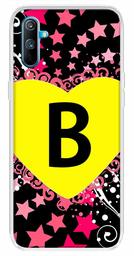 Amazon Brand - Solimo Designer Multicolor Heart Pattern Alphabet-B Printed Soft Back Case Mobile Cover for Realme C3