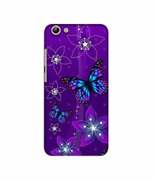 Amazon Brand - Solimo Designer Butterflies 3D Printed Hard Back Case Mobile Cover for Vivo Y69