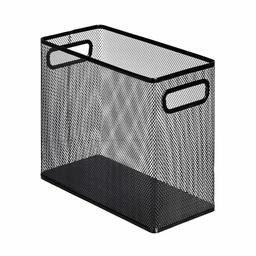 AmazonBasics Mesh Steel Desktop Hanging File Holder, Black (Renewed)