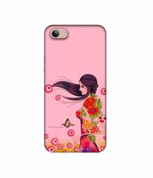 Amazon Brand - Solimo Designer Lady Vector Pattern 3D Printed Hard Back Case Mobile Cover for Vivo Y81i