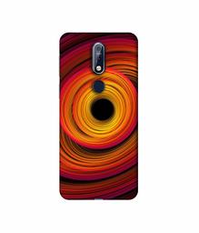 Amazon Brand - Solimo Designer Circle Patternn 3D Printed Hard Back Case Mobile Cover for Nokia 7.1