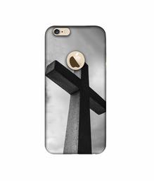 Amazon Brand - Solimo Designer Cross 3D Printed Hard Back Case Mobile Cover for Apple iPhone 6 / 6S (Logo Cut)