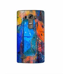 Amazon Brand - Solimo Designer Blue and Orange Brush 3D Printed Hard Back Case Mobile Cover for LG G4 Stylus