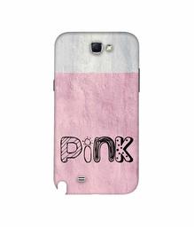 Amazon Brand - Solimo Designer Pink 3D Printed Hard Back Case Mobile Cover for Samsung Galaxy Note 2 N7100