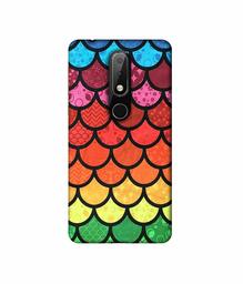 Amazon Brand - Solimo Designer Multicolor Pattern 3D Printed Hard Back Case Mobile Cover for Nokia 6.1 Plus