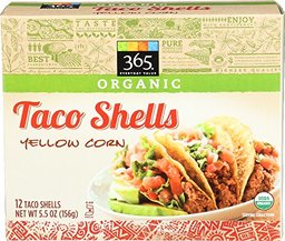 365 Everyday Value, Organic Taco Shells, Yellow Corn, 12 ct