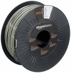 2.85mm AmazonBasics - Filamento para impresora 3D, tereftalato de polietileno (PETG), 2.85 mm, cinta de 1 kg, gris