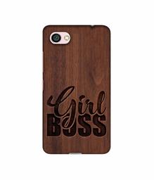 Amazon Brand - Solimo Designer Girl Boss On Wood 3D Printed Hard Back Case Mobile Cover for Xiaomi Redmi Y1 Lite