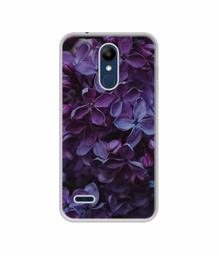 Amazon Brand - Solimo Designer Purple Flowers UV Printed Soft Back Case Mobile Cover for LG K9