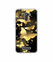 Amazon Brand - Solimo Designer Golden Butterfly Pattern UV Printed Soft Back Case Mobile Cover for Gionee X1S