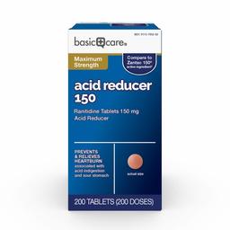 Amazon Basic Care Maximum Strength Acid Reducer, Ranitidine Tablets 150 Mg, 200Count