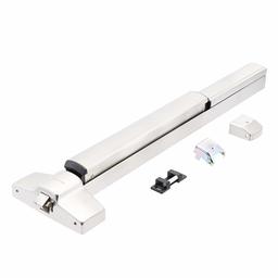 AmanzonCommercail Hardware - Dispositivo de salida de barra de pánico, barra de empuje, barra transversal para puertas de salida, tipo llanta, acero inoxidable de 122 cm, certificado UL, paquete de 1