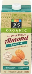 365 Everyday Value, Organic Almondmilk Unsweetened, 64 fl oz