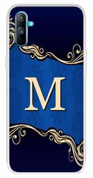 Amazon Brand - Solimo Designer Multicolor Blue Pattern Alphabet-M Printed Soft Back Case Mobile Cover for Realme C3