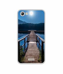 Amazon Brand - Solimo Designer Wooden Beach UV Printed Soft Back Case Mobile Cover for Lyf Water 11