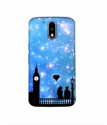 Amazon Brand - Solimo Designer Love Couple Vector 3D Printed Hard Back Case Mobile Cover for Motorola Moto G4 Plus