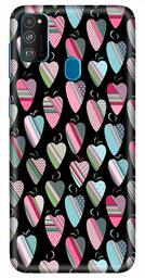 Amazon Brand - Solimo Designer Heart Pattern Design 3D Printed Hard Back Case Mobile Cover for Samsung Galaxy M21 / M30s