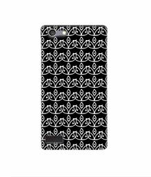 Amazon Brand - Solimo Designer White Flowers Pattern 3D Printed Hard Back Case Mobile Cover for Oppo Neo 7