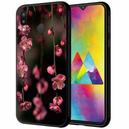 Amazon Brand - Solimo Designer Floral Printed Hard Back Case Mobile Cover for Samsung Galaxy M20 (D1140)