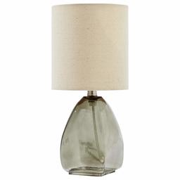 Amazon Brand – Stone & Beam Modern Hammered-Glass Table Lamp, 13.5