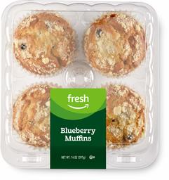 Fresh Brand – Blueberry Muffins, 14 oz (4 ct)