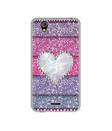 Amazon Brand - Solimo Designer Stone Heart UV Printed Soft Back Case Mobile Cover for Gionee P5 Mini